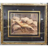 After Louis Icart Colour print "Golden Vale"Condition Report Some wear to frame and mount, smudges