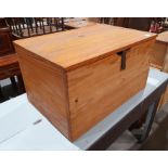 20th century pine box, 71cm x 39cm