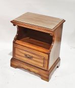 20th century two-tier side cupboard with central drawer