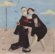 Angela Smyth Limited edition colour print "A time to dance", signed and dated 14/50, 24.5cm square