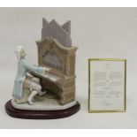 Lladro model of Young Bach, limited edition no.1801/2500, printed and painted marks, made to