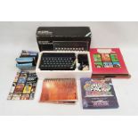 Sinclair ZX Spectrum PC with manual, sundry games cassettes