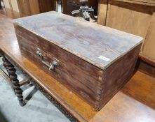 Vintage pine box, 64.5cm x 23cm