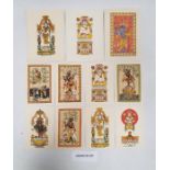 Quantity of Indian handprinted postcards and cards, principally of temple sculpturesCondition Report