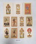 Quantity of Indian handprinted postcards and cards, principally of temple sculpturesCondition Report