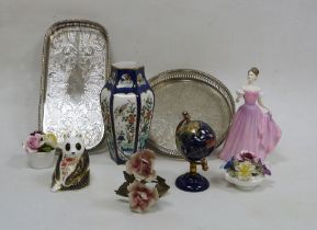 Collection of assorted ceramics and silver-plated wares, 20th century, comprising a Royal Crown