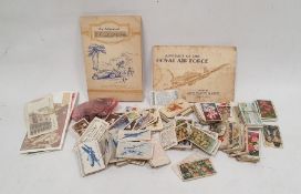 Quantity of sundry coins, six cigarette cards and other collectables