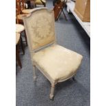 French style bedroom chair and two further chairs (3)