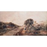 Attributed to Peter de Wint (1784 - 1849) Watercolour Rural scene Bears pencil inscription under