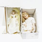Gotz doll together with a Franklin Mint collector's doll (2)