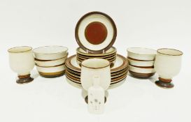 Denby part dinner service together with various china and glassware (2 boxes)