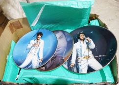 Collection of mainly Delphi Elvis Presley Collector's plates, with certificates, together with