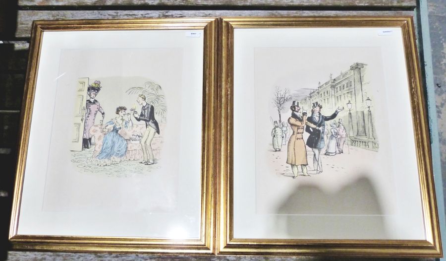 Six "Yesterday's Dreams" silhouette prints, after Enid Elliot Linder, depicting romantic scenes - Image 4 of 4