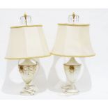 Pair of modern classical style urn-shaped table lampsCondition Report Approx. 40.5cm to lower edge