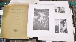 A collection of prints and pages from "Tafelbilder aus dem Museum des Stiftes Klosterneuburg" along
