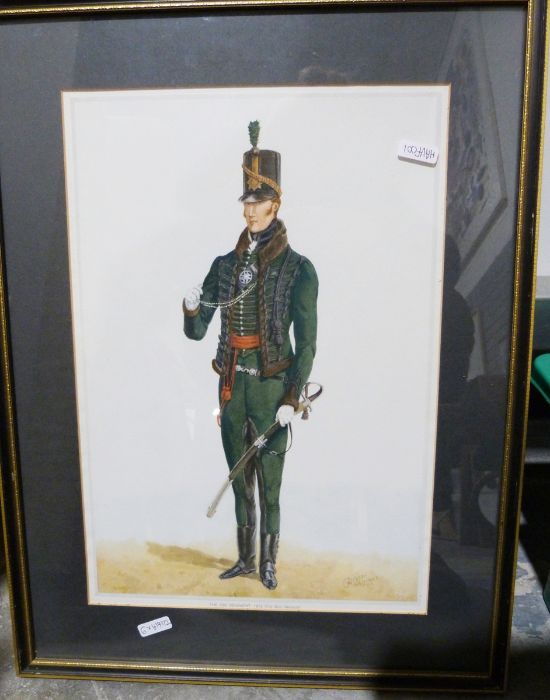 Assorted prints and chromolithographs concerning military scenes, and three further (9) - Image 2 of 8