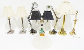 Eight table lamps (8)