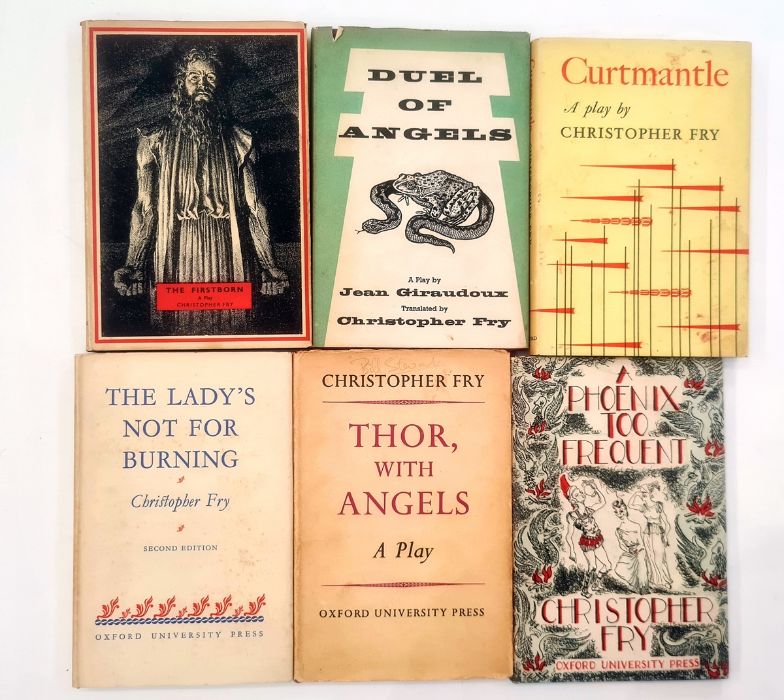 Fry, Christopher  "Thor With Angels", Geoffrey Cumberlege , Oxford University Press 1951,  signed on