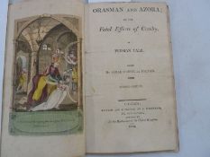Palmer, Sarah Cornelia  "Orasman and Azora; or the fatal effects of cruelty - a Persian tale", 2nd