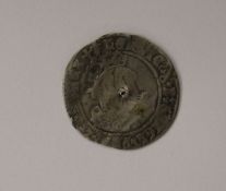 Henry VIII Groat, Mint Mark Lis, London, pierced from the Great Recoinage