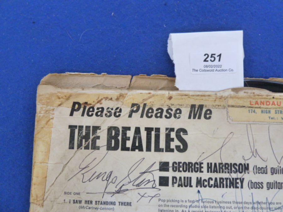 THE BEATLES - SIGNED  - The Beatles LP  'Please Please Me' signed by all four Beatles and other - Image 12 of 28