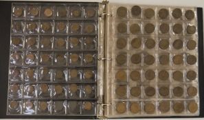 Collection of mainly British pennies and farthings, in various grades but generally low grade,