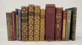 Fine bindings, 4 vols with University College School insignia on front board, all full calf with