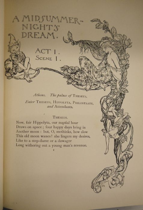 Rackham, Arthur "A Midsummer Nights Dream by William Shakespeare", William Heinemann and Double - Image 12 of 13