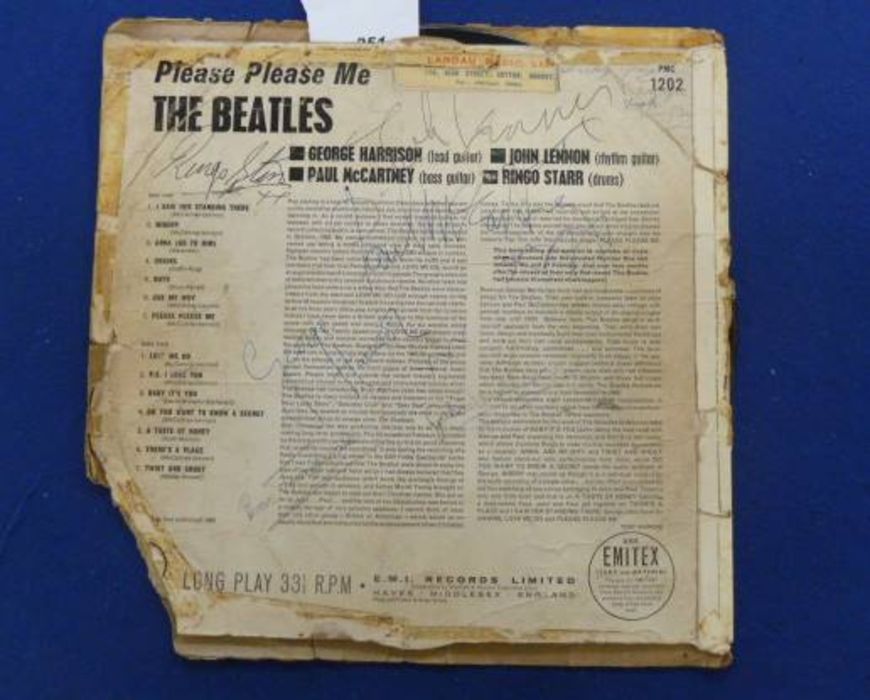 THE BEATLES - SIGNED  - The Beatles LP  'Please Please Me' signed by all four Beatles and other - Image 8 of 28