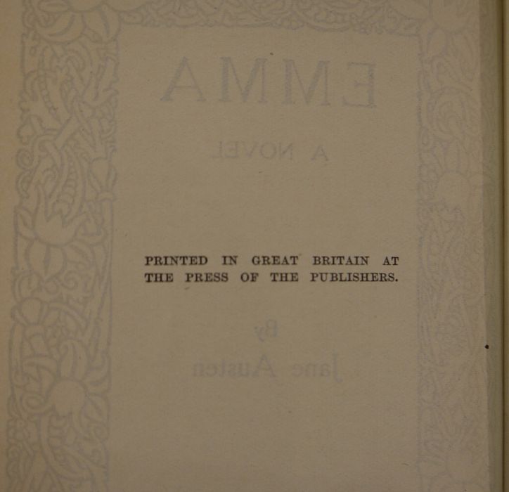 Austen, Jane "Mansfield Park", "Persuasion", "Emma", "Sense and Sensibility", "Pride and Prejudice", - Image 11 of 15