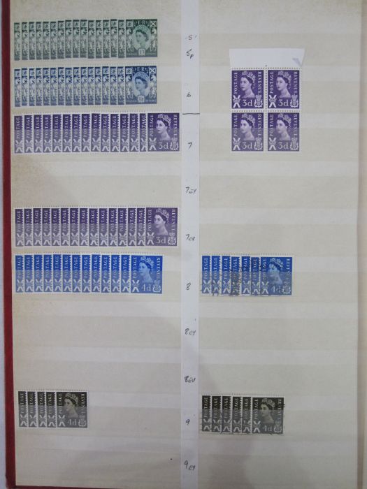 Seven stockbooks including GB QV-QEII, many mounted/unmounted mint QV/EVII to half, much duplication - Image 6 of 10