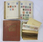 A collection of world stamps including UK, US, France, Italy, Austria, Finland, Morocco, Russia,