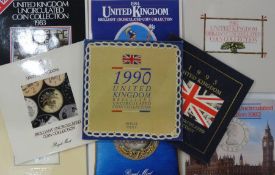 Brilliant uncirculated sets of Royal mail 1982 - 2000 (21) including 2 of the 1990 sets