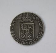 William & Mary (1689-1694) Half Crown (First Reverse) Caul and Interior Frosted, no pearls variety