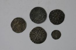 Henry III (1216-1272 Penny, Long Cross, London Class 5c (1) Group of Edward I (1272-1307) Pennies