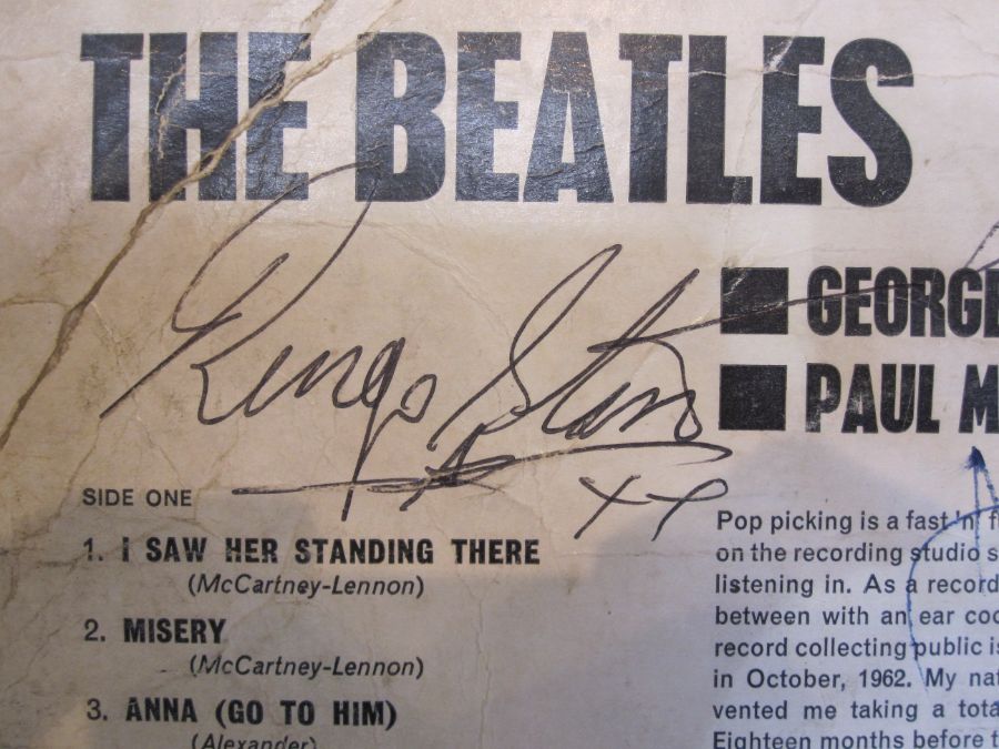 THE BEATLES - SIGNED  - The Beatles LP  'Please Please Me' signed by all four Beatles and other - Image 3 of 28