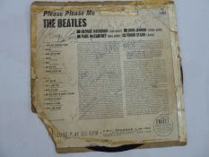 THE BEATLES - SIGNED  - The Beatles LP  'Please Please Me' signed by all four Beatles and other