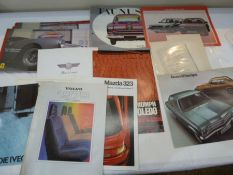 Motor Cars - large quantity of brochures for various cars of the 20th century. ( 1 box)