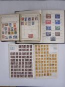One album of old Lincoln in poor condition with stamps to KG VI in mixed condition, another album