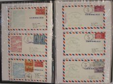 Two boxes with much miscellaneous interesting material, one album of flown covers, etc, GB Windsor