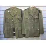 Armed Forces uniforms trouser and jacket x2 with overcoat