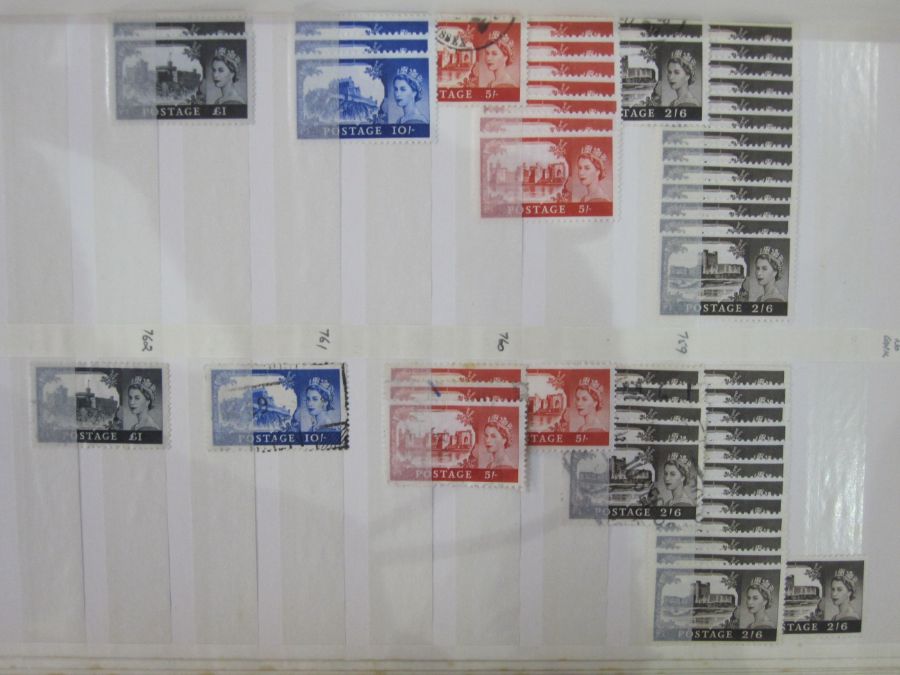 Seven stockbooks including GB QV-QEII, many mounted/unmounted mint QV/EVII to half, much duplication - Image 4 of 10