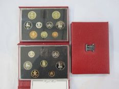 1987-1990 All deluxe proof sets (4)