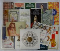 A large selection of brilliant uncirculated coins and commemoratives ranging from 1984-200 Welsh, Sc