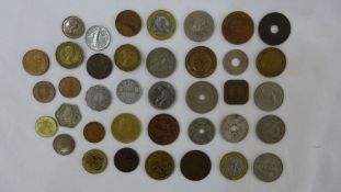 Large collection of foreign coins to include USA, Belgium, France, Germany, Australia