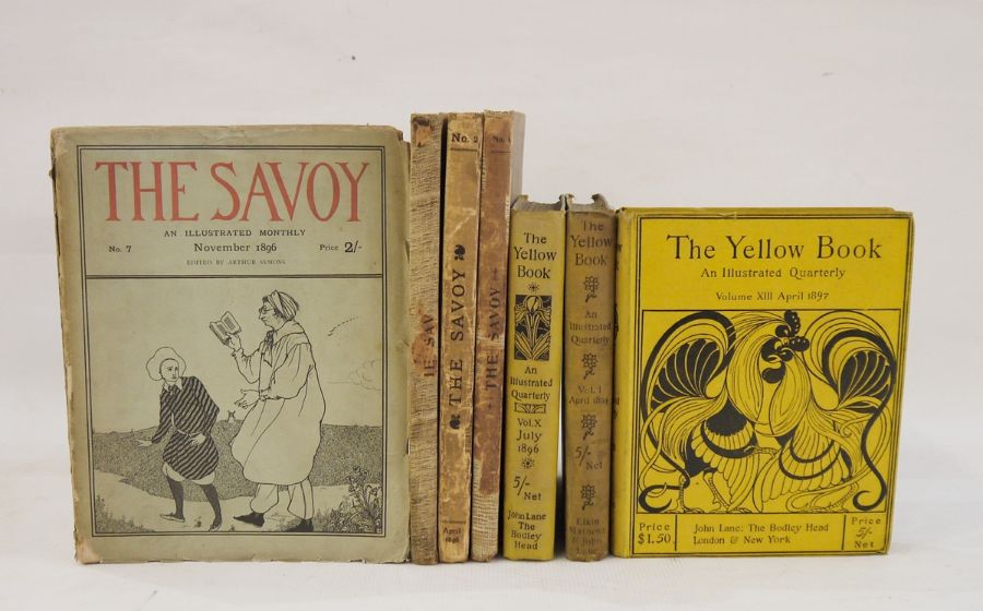 The Savoy Illustrated Quarterly, 2 copies of no.1, January 1896, no.2 April 1986 and no.7 1896,