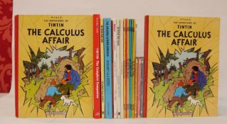 Herge "The Adventures of Tin-Tin - The Calculus Affair", 2 copies, pictorial boards, small folio and