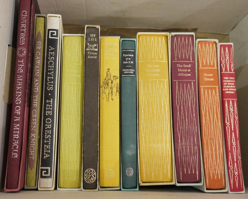Folio society to include Trollope, Somerville & Ross, Thomas Berwick, all within slip cases and