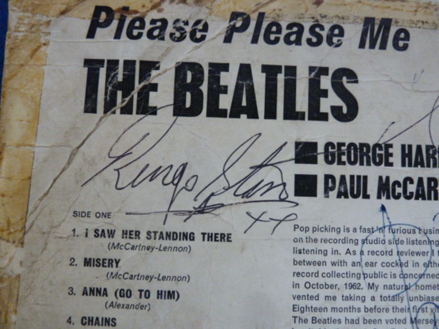 THE BEATLES - SIGNED  - The Beatles LP  'Please Please Me' signed by all four Beatles and other - Image 15 of 28