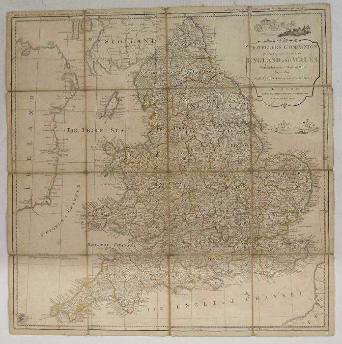 Roque J " The Traveller's Companion or the Post Roads of England and Wales by the late John Roque" - Image 2 of 4
